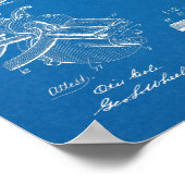 1892 Ketten-Fahrradpatentkunst Zeichnend Print Poster (Ecke)