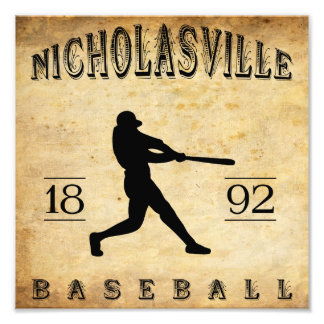 1892 Nicholasville Kentucky Baseball Fotodruck