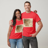 1892 Relief Map of Arkansas 3D digitallyrendered O T-Shirt (Unisex)