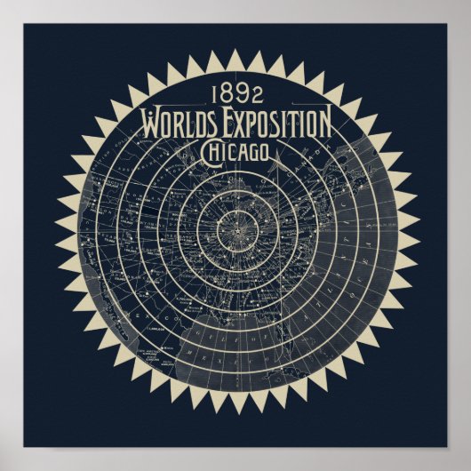 1892 Weltausstellung Chicago Poster (Vorne)