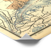 1893 Anschlussbahn Karte Poster (Ecke)