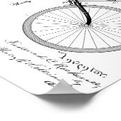 1893 Fahrraddesign Patent Art Print Poster (Ecke)