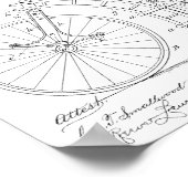 1893 Fahrradpatentkunst Zeichnend Print Poster (Ecke)