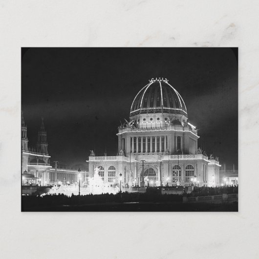 1893 Kolumbien-Exposition, Gebäude für Verwaltung Postkarte (Vorderseite)