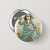 1893 Ladys Perfumed Calendar Hoyt & Co. German Co. Button (Vorne & Hinten)