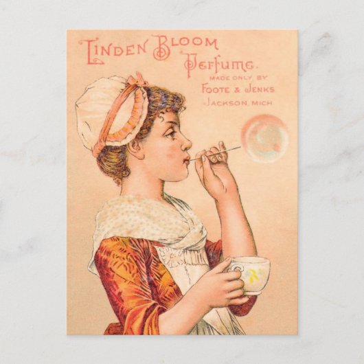 1893 Linden Bloom Parume Postkarte (Vorderseite)