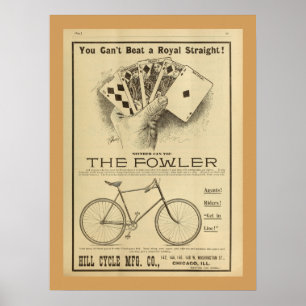 1893 Vintage-Bicycle-Magazin-Werbeplakat Poster