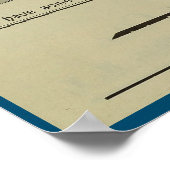 1893 Vintages Bicycle Magazine und Art Poster (Ecke)