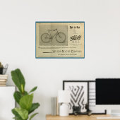 1893 Vintages Bicycle Magazine und Art Poster (Heimbüro)