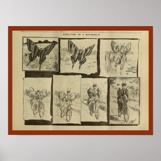 1893 Vintages Bicycle Magazine und Art Poster (Vorne)