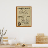 1893 Vintages Bicycle Magazine und Art Poster (Küche)