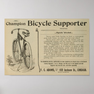 1893 Vintages Bicycle Magazine und Art Poster