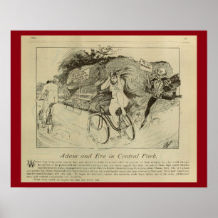 1893 Vintages Bicycle Magazine und Art Poster