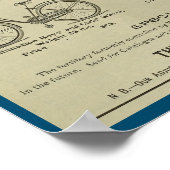 1893 Vintages Yost Bicycle Magazine und Art Poster (Ecke)