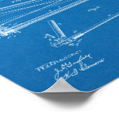 1894 Chainless Bicycle Design Patent Art Print Poster (Ecke)