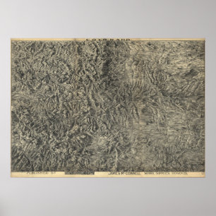 1894 Karte der Colorado Berge, Städte und Flüsse Poster