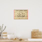 1894 League Chainless Safeties Bicycle Poster (Küche)