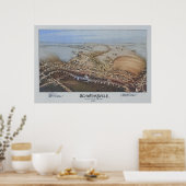 1894 Luftkarte Schwenksville PA Pennsylvania Poster (Küche)