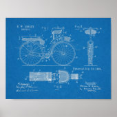1894 Militärradpatent Art Zeichnend Print Poster (Vorne)