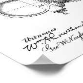 1894 Pocket Camera Patent Art Zeichnend Druck Poster (Ecke)