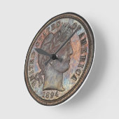 1894-S Barber Dime Runde Wanduhr (Winkel)