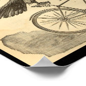 1894 Vintages Eagle Bicycle Magazine und Art Poste Poster (Ecke)