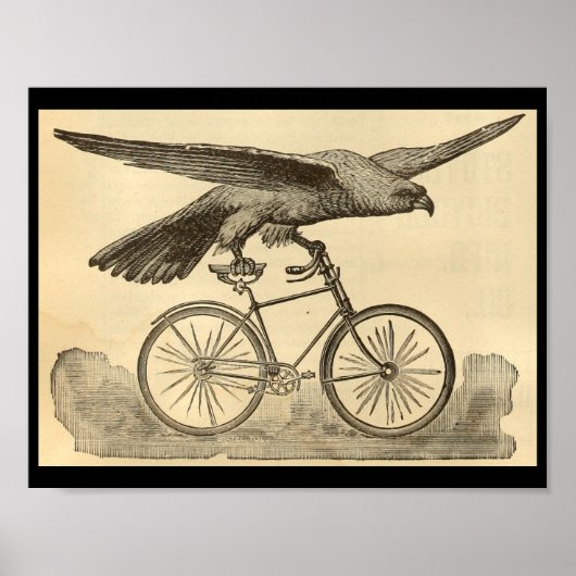 1894 Vintages Eagle Bicycle Magazine und Art Poste Poster (Vorne)