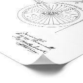 1894 Vintages Fahrradpatent Art Print Poster (Ecke)