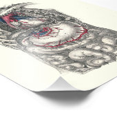 1895 Anatomie Druckherz Fotodruck (Ecke)