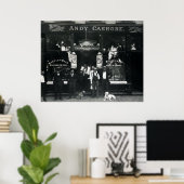 1895 CHICAGO SALOON & BILLIARD PARLOR POSTER (Heimbüro)