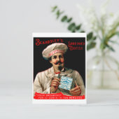 1895 Gebratenes Codfish-Frühstück Postkarte (Stehend Vorderseite)