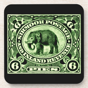 1895 Indischer Fürstenstaat-Elefant Getränkeuntersetzer