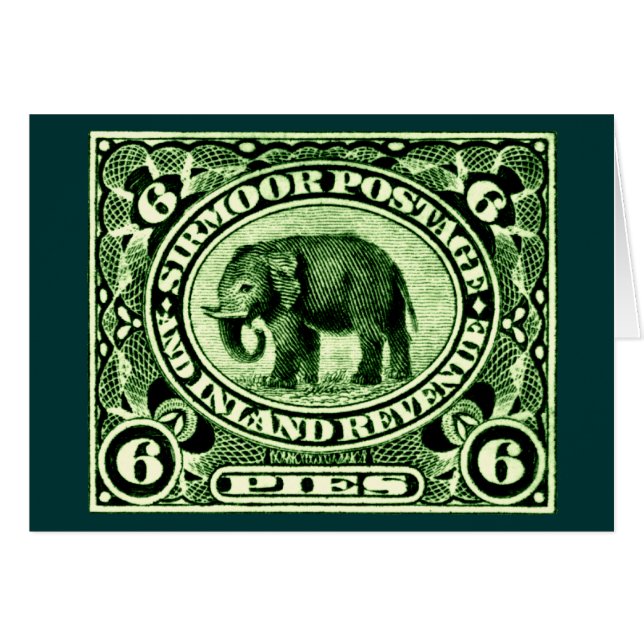 1895 Indischer Fürstlich-Staaten Elephant (Vorderseite (Horizontal))