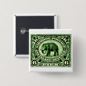 1895 Indischer Fürstlich-Staaten Elephant Button (Vorne & Hinten)