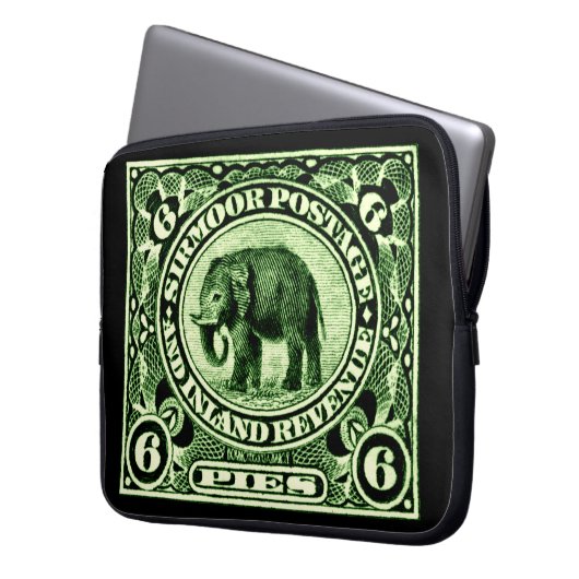 1895 Indischer Fürstlich-Staaten Elephant Laptopschutzhülle (Vorderseite Links)