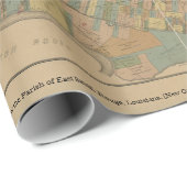 1895 Karte der Gemeinde East Baton Rouge, La Geschenkpapier (Rolleneckpunkt)