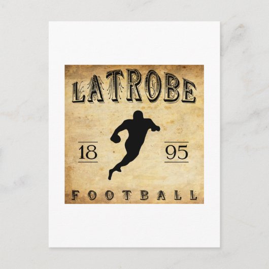 1895 Latrobe Pennsylvania Football Postkarte (Vorderseite)