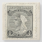 1895 Neuseeländische Briefmarke Untersetzer Marmor (Vorderseite)