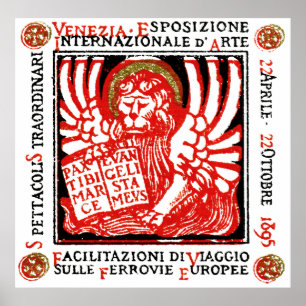 1895 Venedig Art Poster