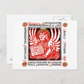 1895 Venedig Art Poster Postkarte (Vorne/Hinten)