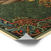 1895 Vintag Hair Renewer Square Ad Poster (Ecke)