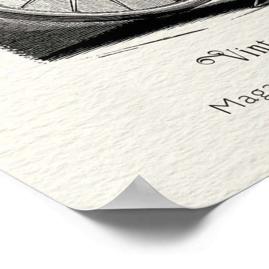 1895 Vintages französisches Fahrradoutfit Poster (Ecke)