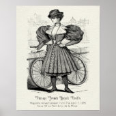 1895 Vintages französisches Fahrradoutfit Poster (Vorne)