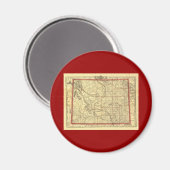 1895 Wyoming Map Magnet (Vorderseite/Rückseite)
