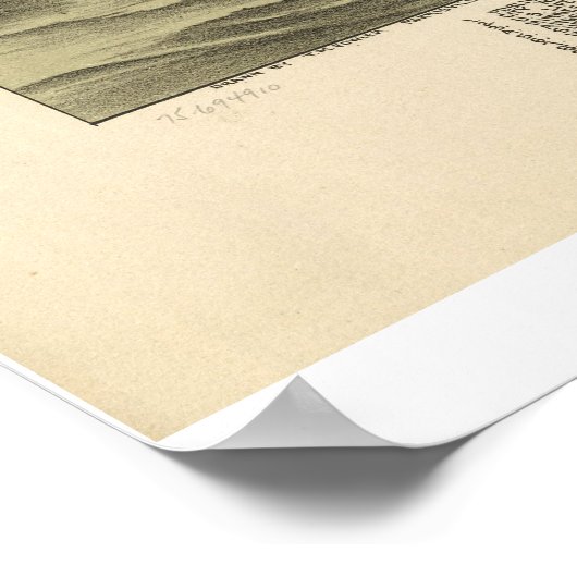 1896 Ashtabula Harbour, OH Vögel Augen Panoramakar Poster (Ecke)