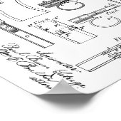 1896 Gun Magazine Patent Art Zeichnend Print Poster (Ecke)