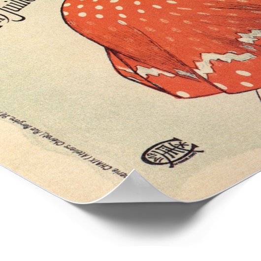 1896 National Fashion Salon Paris Poster (Ecke)