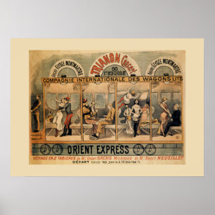 1896 Orient Express Musical-Revue Paris Poster