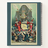 1896 Punch Cartoon "The Great Unknown" Notizblock (Rückseite)