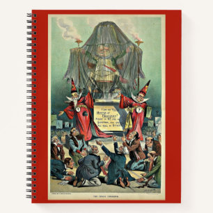 1896 Punch Cartoon "The Great Unknown" Notizblock